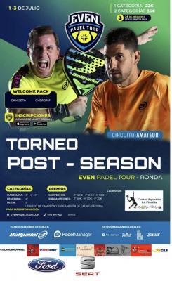 poster del torneo POST-SEASON EVEN PADEL TOUR RONDA