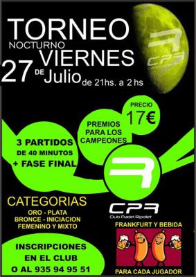 poster del torneo TORNEO NOCTURNO