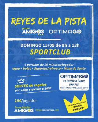 poster del torneo REYES DE LA PISTA OPTIMAGO