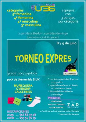 poster del torneo TORNEO EXPRESS JULIO U36