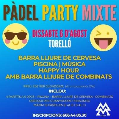 poster del torneo PADEL PARTY MIXTE