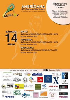 poster del torneo MEGA AMERICANA PÁDELOY