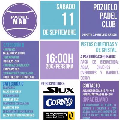 poster del torneo TORNEO DE PADEL
