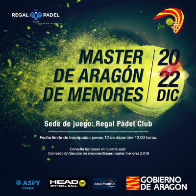 poster del torneo MASTER DE ARAGÓN DE MENORES