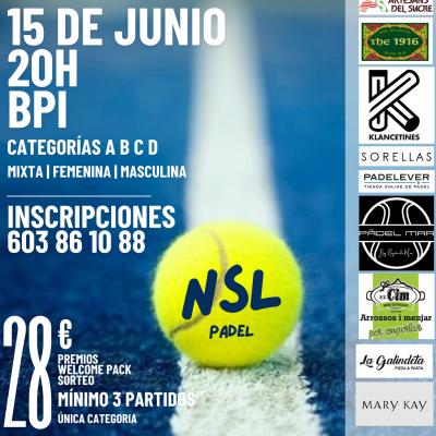 poster del torneo NSL PADEL