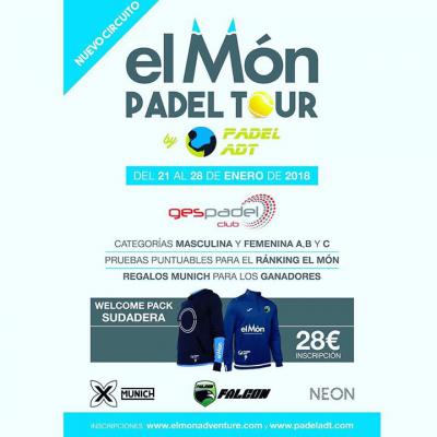 poster del torneo 1a PRUEBA EL MON PADEL TOUR