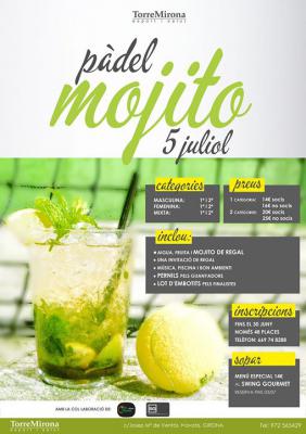 poster del torneo PADEL MOJITO