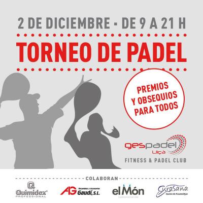 poster del torneo TORNEO GESPADEL LLIÇÀ