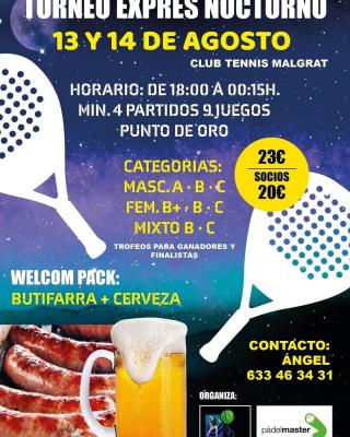 poster torneo EXPRESS NOCTURNO