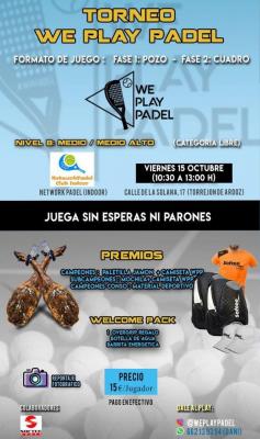 poster del torneo TORNEO WE PLAY PADEL