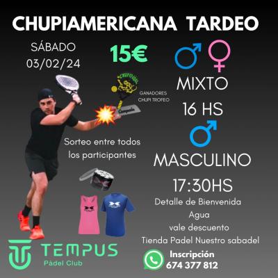 poster del torneo CHUPIAMERICANA TARDEO