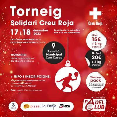 poster torneo TORNEIG SOLIDARI CREU ROJA