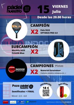 poster del torneo TORNEO POZO PADEL NUESTRO