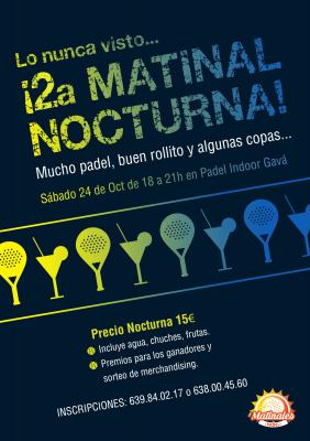 poster del torneo 2A MATINAL NOCTURNA