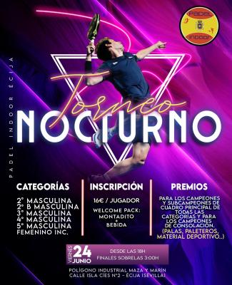 poster del torneo II TORNEO NOCTURNO PADEL INDOOR ÉCIJA