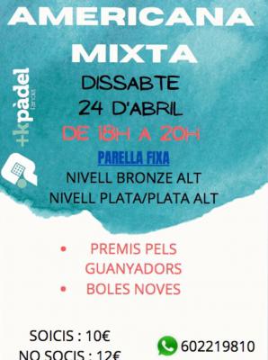 poster del torneo AMERICANA MIXTA