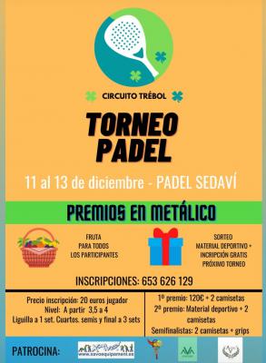 poster del torneo TORNEO DE PADEL - CIRCUITO TRÉBOL