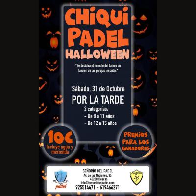 poster del torneo CHIQUI PADEL HALLOWEEN 
