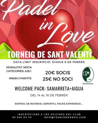 poster del torneo TORNEIG DE SANT VALENTÍ