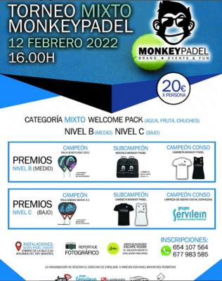 poster del torneo TORNEO MONKEY PADEL