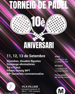 poster del torneo TORNEIG 10È ANIVERSARI