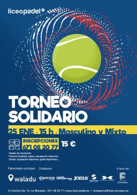 poster del torneo TORNEO SOLIDARIO