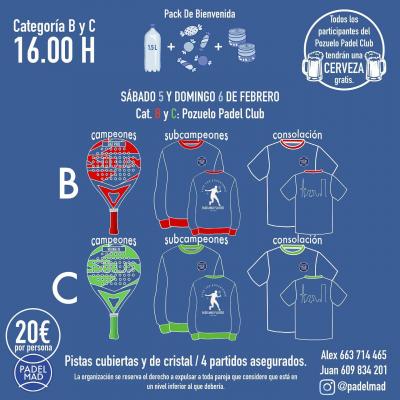 poster del torneo TORNO PADEL MAD