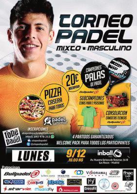 poster del torneo TORNEO DE PADEL MIXTO - MASCULINO