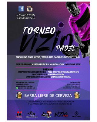poster del torneo TORNEO VIZIO PADEL