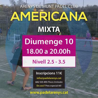 poster del torneo AMERICANA MIXTA