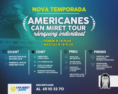 poster del torneo AMERICANES CAN MIRET TOUR - FEMENÍ