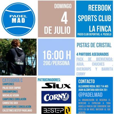 poster del torneo TORNEO DE PADEL