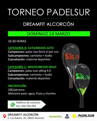 poster del torneo TORNEO PADELSUR CATEGORIAS B Y C