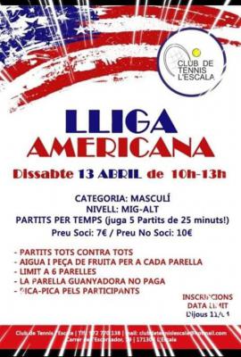 poster torneo LLIGA AMERICANA