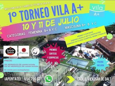 poster del torneo 1º TORNEO VILA A+