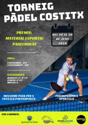 poster torneo TORNEO PADEL COSTITX
