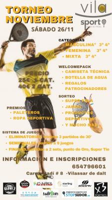 poster del torneo TORNEO 26 NOVIEMBRE