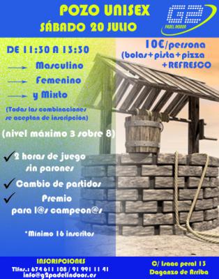 poster del torneo POZO UNISEX