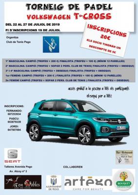 poster torneo TORNEIG VOLKSWAGEN T-CROSS