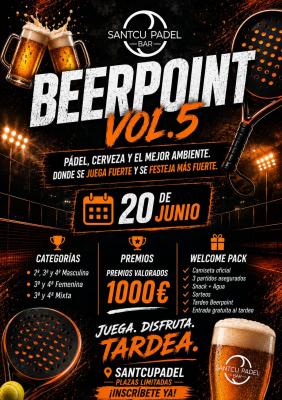 poster del torneo BEERPOINT PÁDEL TOUR VOL.5