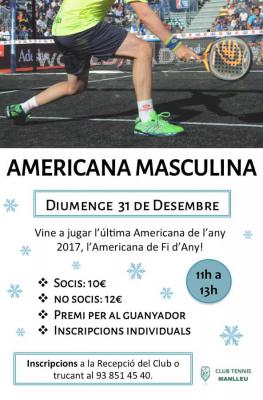 poster del torneo AMERICANA MASCULINA FI D'ANY