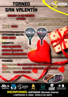 poster del torneo TORNEO MIXTO SAN VALENTIN