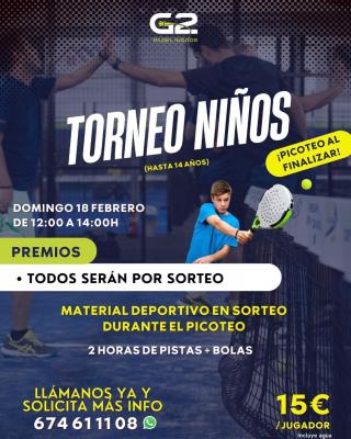 poster del torneo TORNEO DE NIÑOS
