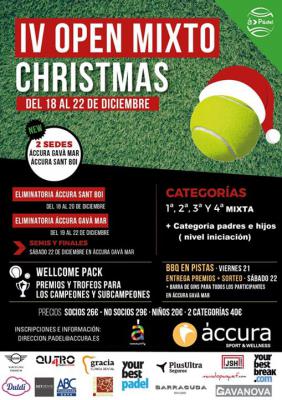 poster del torneo IV OPEN MIXTO CHRISTMAS