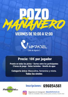 poster del torneo POZO MAÑANERO