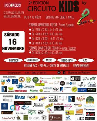 poster del torneo 2ª EDICIÓN CIRCUITO KIDS