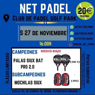 poster torneo NETPADEL