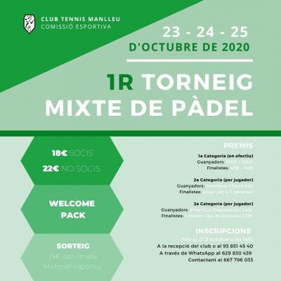poster del torneo 1ER TORNEIG MIXTE 
