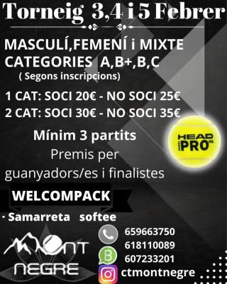 poster torneo TORNEIG DE PADEL