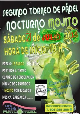 poster del torneo 2º TORNEO NOCTURNO MOJITO